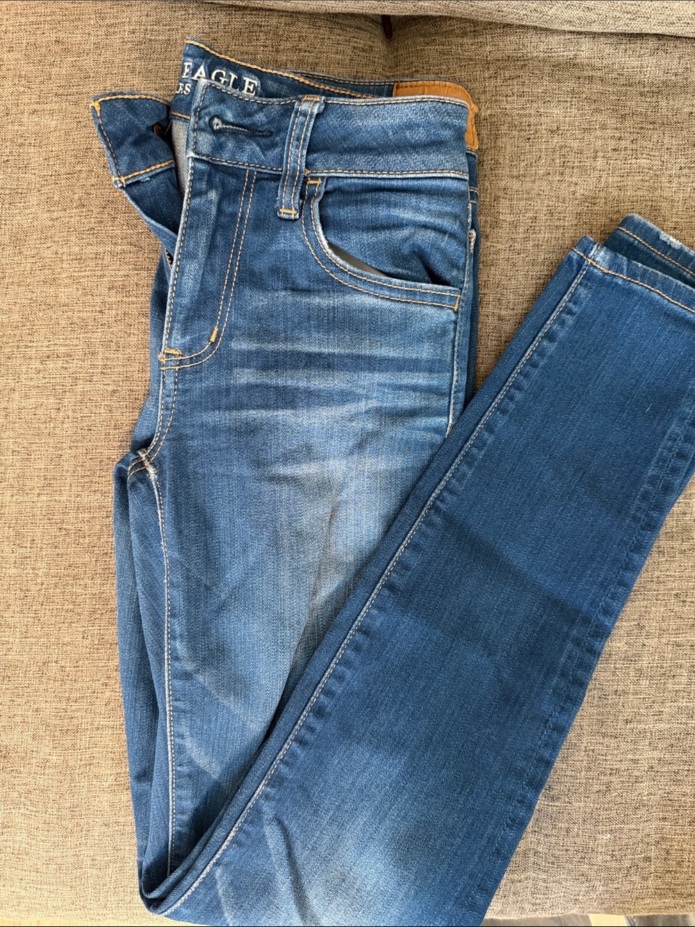 American Eagle Outfitters Blue Women's Denim Skinny Jeans